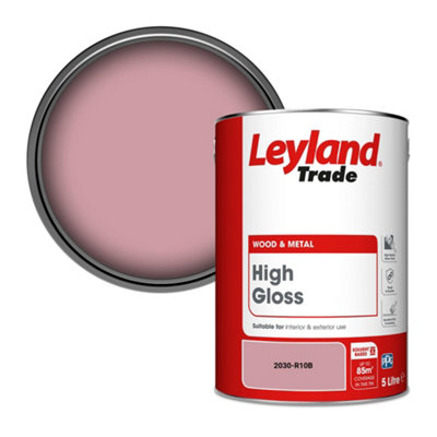 Leyland Trade Wood & Metal High Gloss Paint (2030-R10B) 5L from B&Q