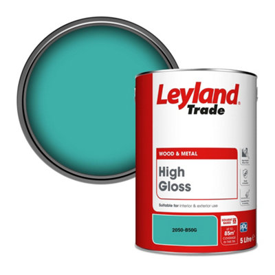 Leyland Trade Wood & Metal High Gloss Paint (2050-B50G) 5L from B&Q