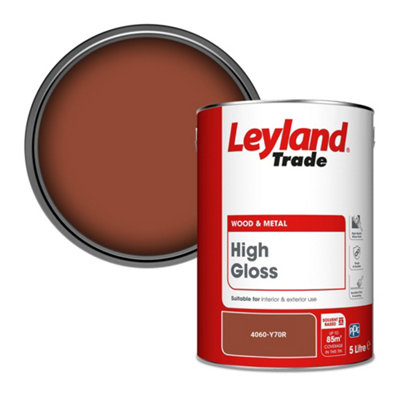 Leyland Trade Wood & Metal High Gloss Paint (4060-Y70R) 5L from B&Q