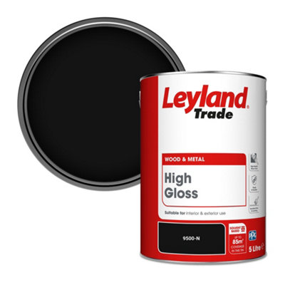 Leyland Trade Wood & Metal High Gloss Paint (9500-N) 5L from B&Q
