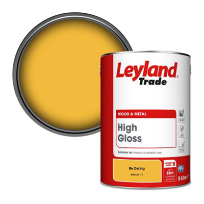Leyland Trade Wood & Metal High Gloss Paint Be Daring (Ppg1211-7) 5L from B&Q