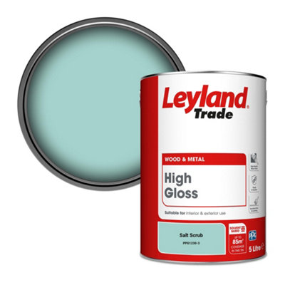 Leyland Trade Wood & Metal High Gloss Paint Salt Scrub (Ppg1230-3) 5L from B&Q