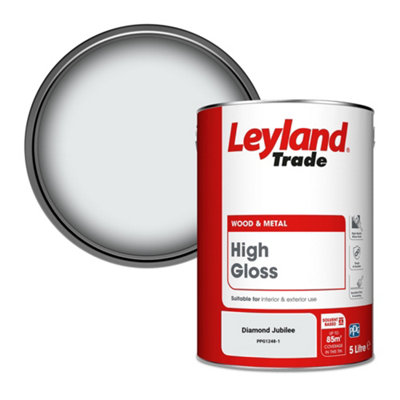 Leyland Trade Wood & Metal High Gloss Paint Diamond Jubilee (Ppg1248-1) 5L from B&Q