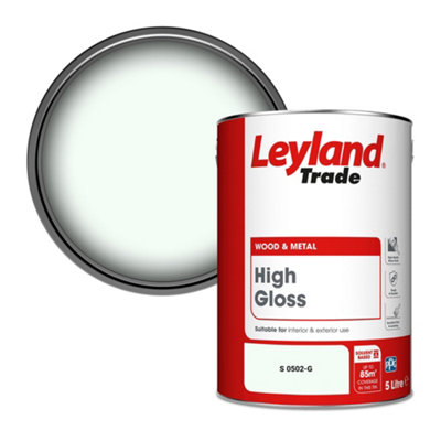 Leyland Trade Wood & Metal High Gloss Paint (S 0502-G) 5L from B&Q