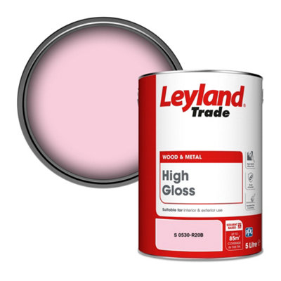 Leyland Trade Wood & Metal High Gloss Paint (S 0530-R20B) 5L from B&Q