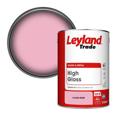 Leyland Trade Wood & Metal High Gloss Paint (S 0540-R20B) 5L from B&Q