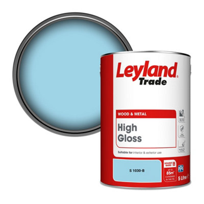 Leyland Trade Wood & Metal High Gloss Paint (S 1030-B) 5L from B&Q