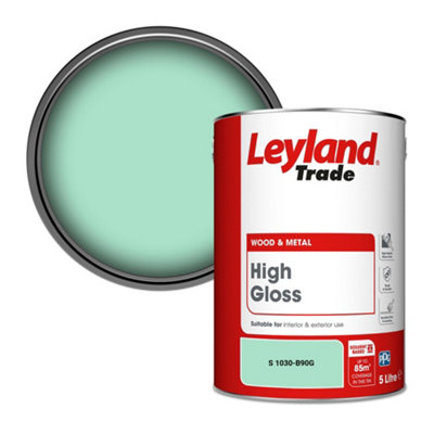 Leyland Trade Wood & Metal High Gloss Paint (S 1030-B90G) 5L from B&Q