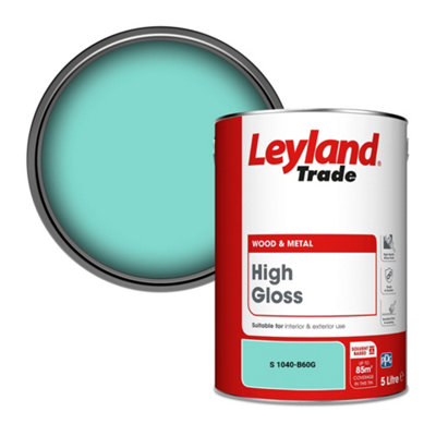 Leyland Trade Wood & Metal High Gloss Paint (S 1040-B60G) 5L from B&Q