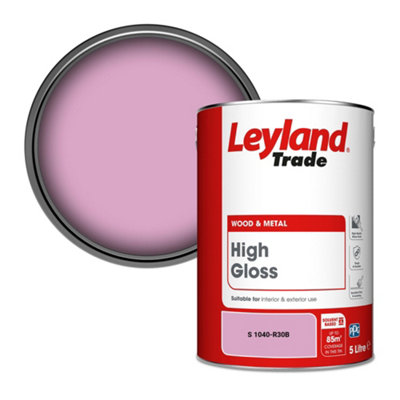 Leyland Trade Wood & Metal High Gloss Paint (S 1040-R30B) 5L from B&Q