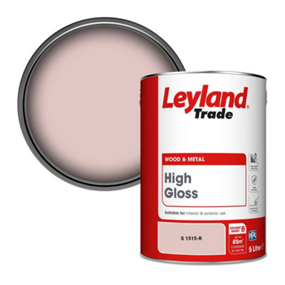 Leyland Trade Wood & Metal High Gloss Paint (S 1515-R) 5L from B&Q