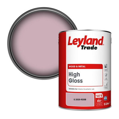 Leyland Trade Wood & Metal High Gloss Paint (S 2020-R20B) 5L from B&Q