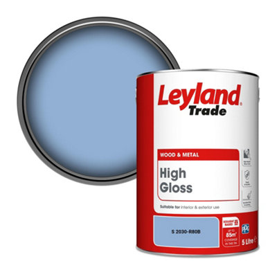 Leyland Trade Wood & Metal High Gloss Paint (S 2030-R80B) 5L from B&Q