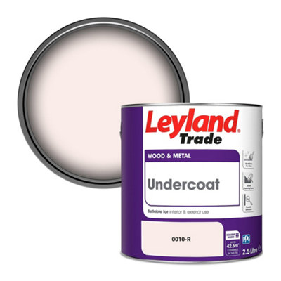 Leyland Trade Wood & Metal Undercoat Paint (0010-R) 2.5L from B&Q