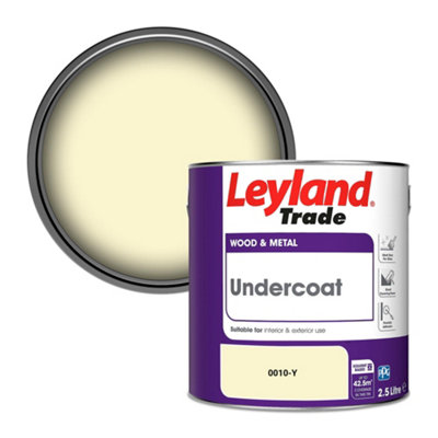 Leyland Trade Wood & Metal Undercoat Paint (0010-Y) 2.5L from B&Q