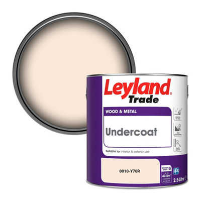 Leyland Trade Wood & Metal Undercoat Paint (0010-Y70R) 2.5L from B&Q