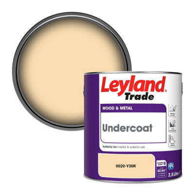 Leyland Trade Wood & Metal Undercoat Paint (0020-Y30R) 2.5L from B&Q