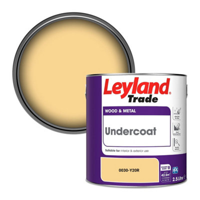 Leyland Trade Wood & Metal Undercoat Paint (0030-Y20R) 2.5L from B&Q