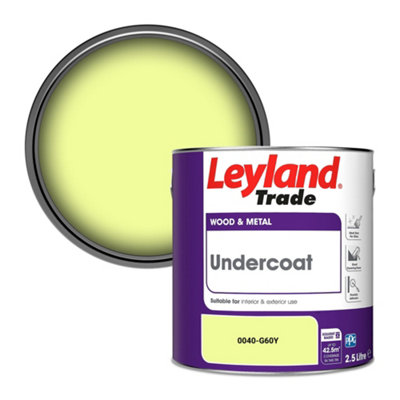 Leyland Trade Wood & Metal Undercoat Paint (0040-G60Y) 2.5L from B&Q