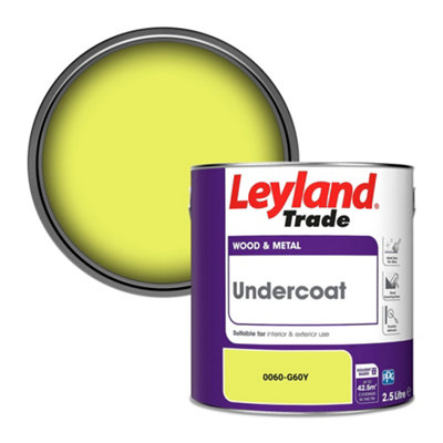 Leyland Trade Wood & Metal Undercoat Paint (0060-G60Y) 2.5L from B&Q