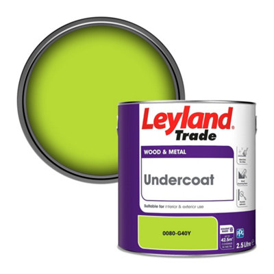 Leyland Trade Wood & Metal Undercoat Paint (0080-G40Y) 2.5L from B&Q
