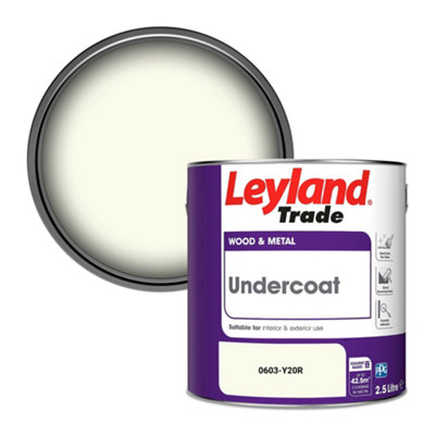 Leyland Trade Wood & Metal Undercoat Paint (0603-Y20R) 2.5L from B&Q