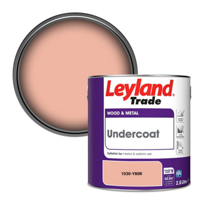 Leyland Trade Wood & Metal Undercoat Paint (1030-Y80R) 2.5L from B&Q