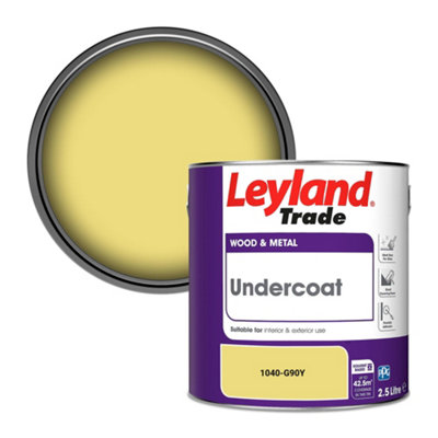 Leyland Trade Wood & Metal Undercoat Paint (1040-G90Y) 2.5L from B&Q