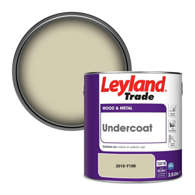 Leyland Trade Wood & Metal Undercoat Paint (2010-Y10R) 2.5L from B&Q