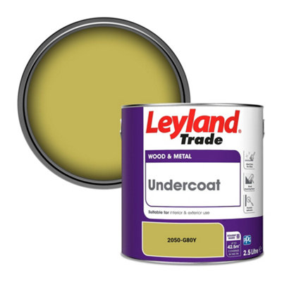 Leyland Trade Wood & Metal Undercoat Paint (2050-G80Y) 2.5L from B&Q