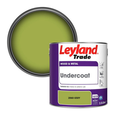 Leyland Trade Wood & Metal Undercoat Paint (2060-G50Y) 2.5L from B&Q