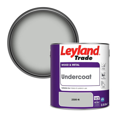 Leyland Trade Wood & Metal Undercoat Paint (2500-N) 2.5L from B&Q