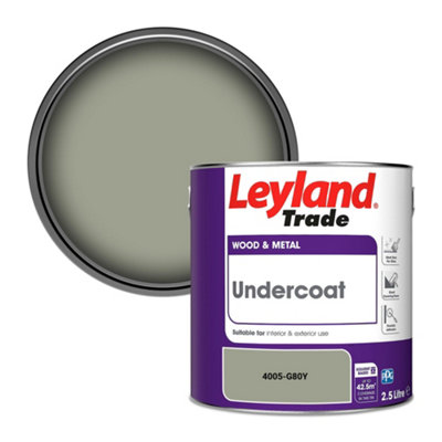 Leyland Trade Wood & Metal Undercoat Paint (4005-G80Y) 2.5L from B&Q