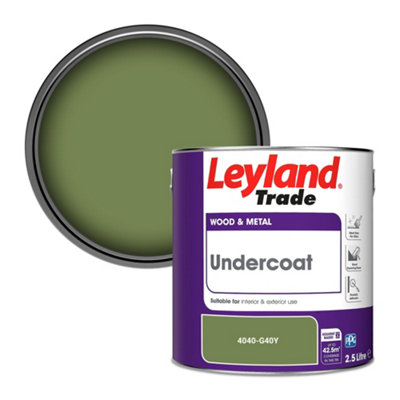 Leyland Trade Wood & Metal Undercoat Paint (4040-G40Y) 2.5L from B&Q