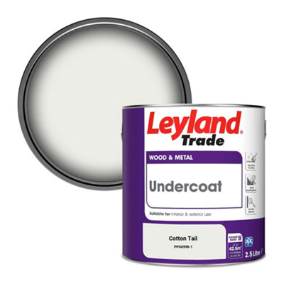B&Q -  Wood & Metal Undercoat Paint Cotton Tail (Ppg0998-1) 2.5L