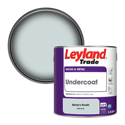 Leyland Trade Wood & Metal Undercoat Paint Winter's Breath (Ppg10-25) 2.5L from B&Q