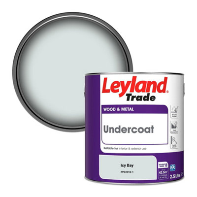 Leyland Trade Wood & Metal Undercoat Paint Icy Bay (Ppg1012-1) 2.5L from B&Q