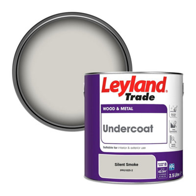 Leyland Trade Wood & Metal Undercoat Paint Silent Smoke (Ppg1025-2) 2.5L from B&Q