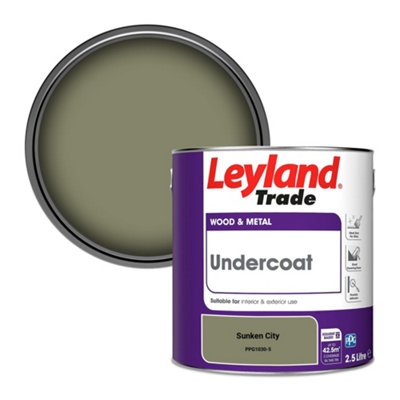 Leyland Trade Wood & Metal Undercoat Paint Sunken City (Ppg1030-5) 2.5L from B&Q