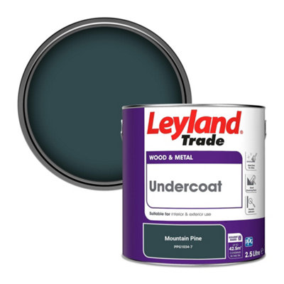 Leyland Trade Wood & Metal Undercoat Paint Mountain Pine (Ppg1034-7) 2.5L from B&Q