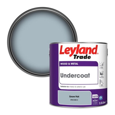 B&Q -  Wood & Metal Undercoat Paint Snow Hut (Ppg1040-3) 2.5L