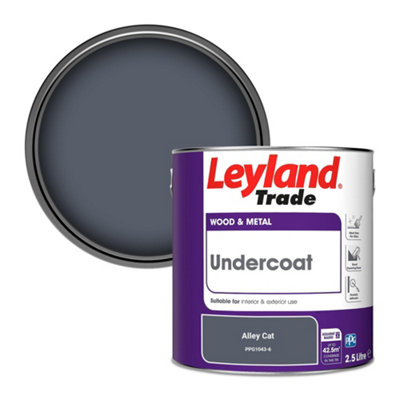 Leyland Trade Wood & Metal Undercoat Paint Alley Cat (Ppg1043-6) 2.5L from B&Q