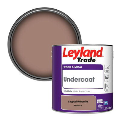 Leyland Trade Wood & Metal Undercoat Paint Cappucino Bombe (Ppg1061-5) 2.5L from B&Q