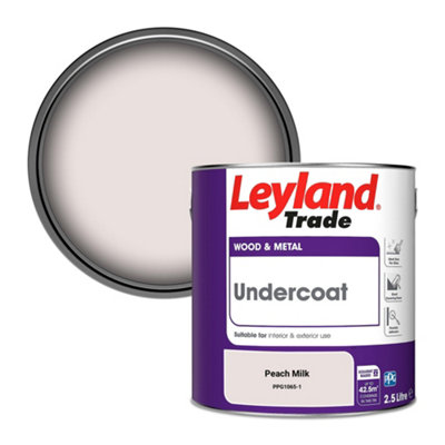 Leyland Trade Wood & Metal Undercoat Paint Peach Milk (Ppg1065-1) 2.5L from B&Q