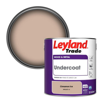 Leyland Trade Wood & Metal Undercoat Paint Cinnamon Ice (Ppg1071-4) 2.5L from B&Q