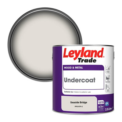 Leyland Trade Wood & Metal Undercoat Paint Seaside Bridge (Ppg1079-2) 2.5L from B&Q