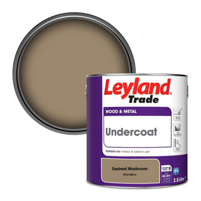 Leyland Trade Wood & Metal Undercoat Paint Sauteed Mushroom (Ppg1085-5) 2.5L from B&Q