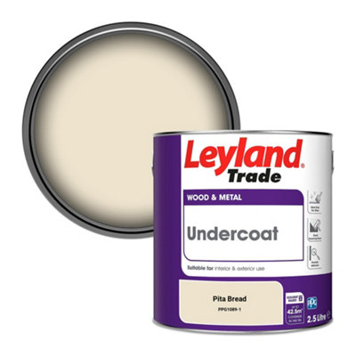 Leyland Trade Wood & Metal Undercoat Paint Pita Bread (Ppg1089-1) 2.5L from B&Q