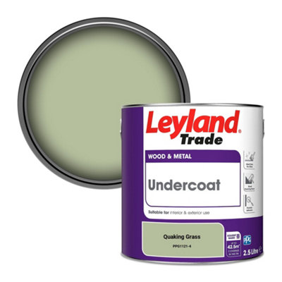 Leyland Trade Wood & Metal Undercoat Paint Quaking Grass (Ppg1121-4) 2.5L from B&Q