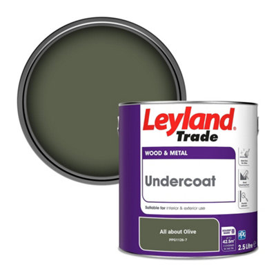 Leyland Trade Wood & Metal Undercoat Paint All About Olive (Ppg1126-7) 2.5L from B&Q